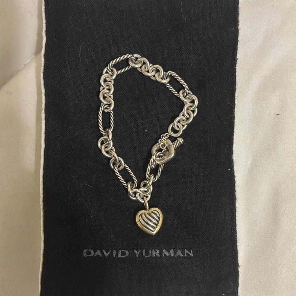 David Yurman heart toggle link bracelet
